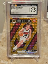 2024-25 Panini Mosaic City Edition Reactive Yellow Reed Sheppard #276 CGC 9.5 RC