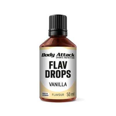Flav Drops Vanille 50 ml Vegane Geschmackstropfen zum Versüßen von Porridge