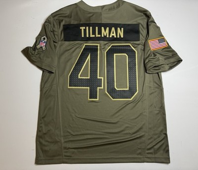 Authentic 2XL Pat Tillman #40 Salute To Service Jersey Olive