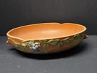Vintage Roseville Pottery  Console Bowl Brown to Green Columbine 402-8
