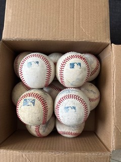 Used Rawlings Leather Minor League Baseballs Lot of 12