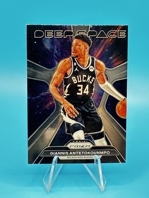 2023/24 Panini Prizm Giannis Antetokounmpo Deep Space #9 Milwaukee Bucks