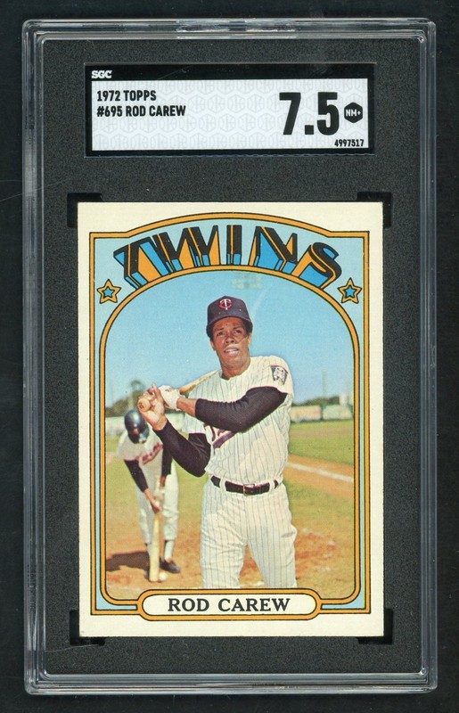 1972 Topps Rod Carew #695 SGC 7.5 NM+ HOF
