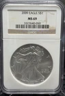 Beautiful NGC MS69 2009 American Silver Eagle Coin Fine Bullion FREE SHIPPING