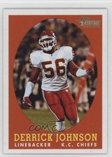 2005 Topps Heritage Design Variation Short Print (Vertical) Derrick Johnson 9b4
