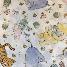 Winnie The Pooh Piglet Eeyore Tela Personaje Poli Algodón Cuarto Graso Artesanal
