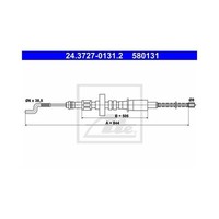 ATE Handbremsseil Hinten LäNge 844Mm FüR VW Transporter T4