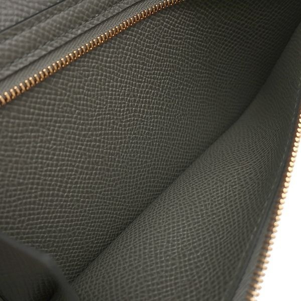 HERMES Long Wallet Bearn Soufflet Veau Epsom Vert Gris K image 7