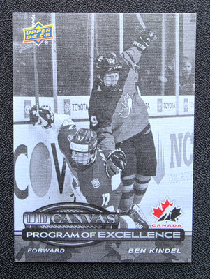 2025-26 UD Series 2 Program of Excellence Ben Kindel BLACK & WHITE ROOKIE