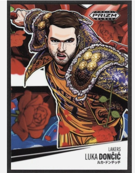 2024-25 Panini Prizm Black Manga #7 Luka Doncic SP LAKERS
