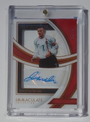 Panini IMMACULATE 2022/23 DAVID BECKHAM Autographature SHADOW 07/14 678509