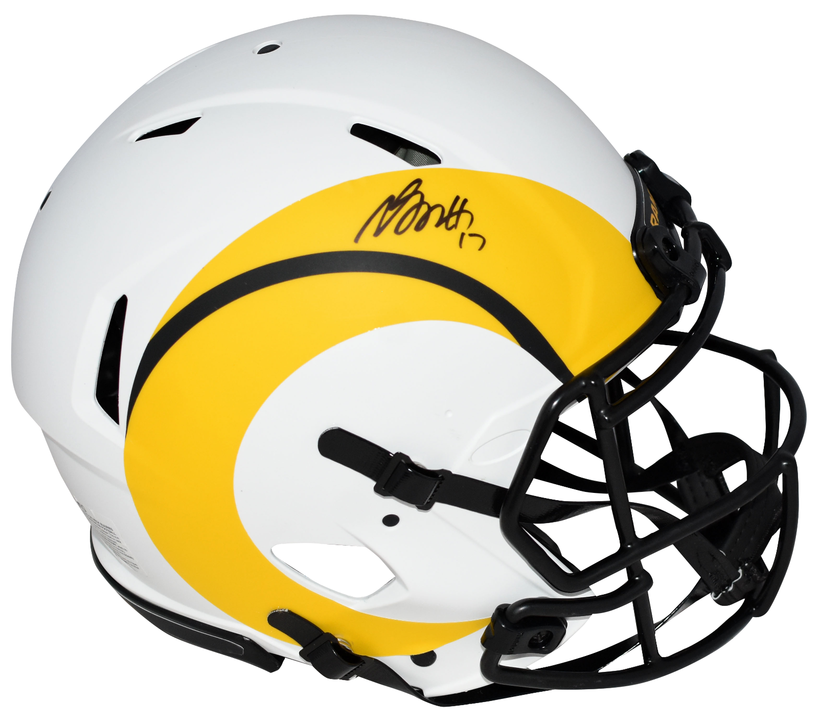 Davante Adams Autographed Signed Los Angeles Rams LUNAR AUTHENTIC SPEED HELMET BECKETT 