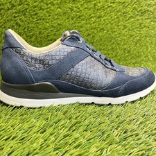 UGG Avelyn Womens Size 7 Blue White Athletic Running Walking Shoes Sneakers