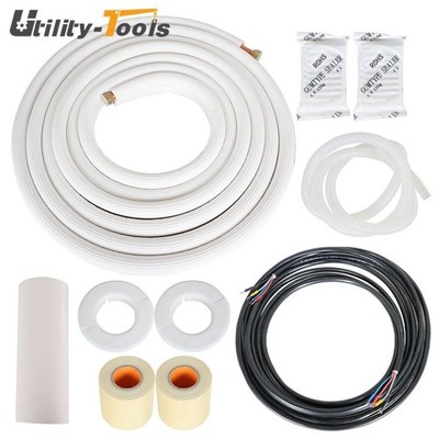 25 Feet 1/4''-1/2'' Dia. White Install Kit For Mini Split Heat Pump Systems NEW