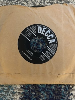 Ella Fitzgerald Lullaby of Birdland / Later Vinyl 7'' Decca Shearing Glover 45RPM