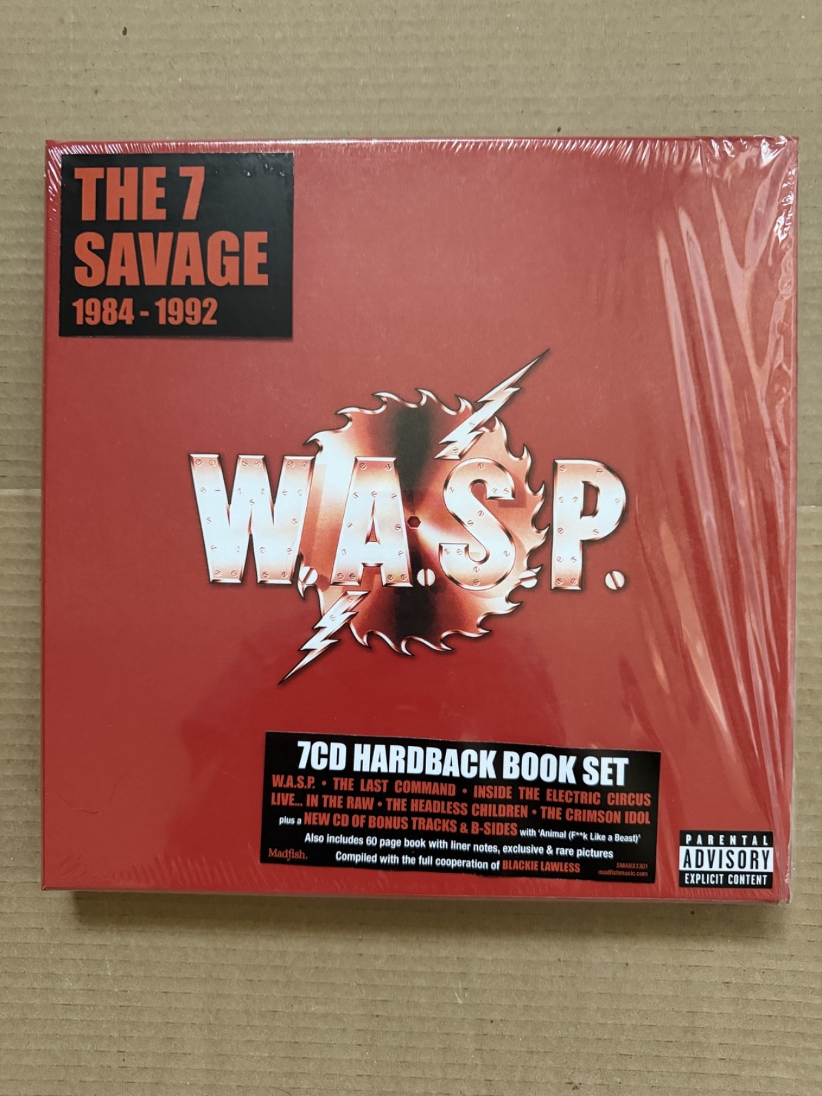 W.A.S.P. WASP The 7 Savage 1984-1992 7 CD Hardcover Book Box Set