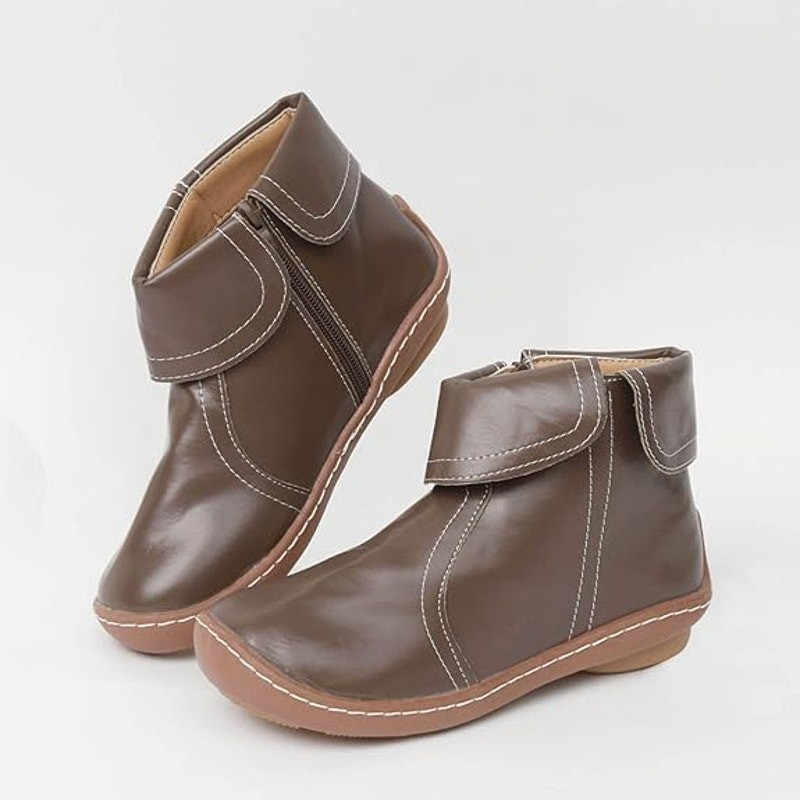 APL Stivaletti donna comodi slip on flat stivaletti marroni taglia 10 5US 43CN