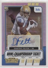 2021 Panini Contenders Draft Picks College Ticket 4/10 Demetric Felton Auto 0ea4