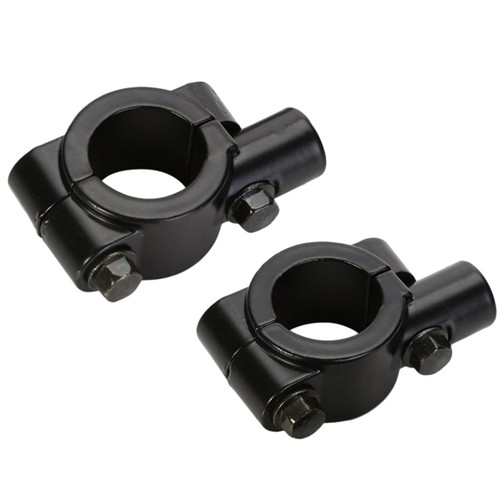 2 Pcs Motorcycle Mirrors Rear View Mount Bracket Clamp Rearview Support - Bild 5 von 12