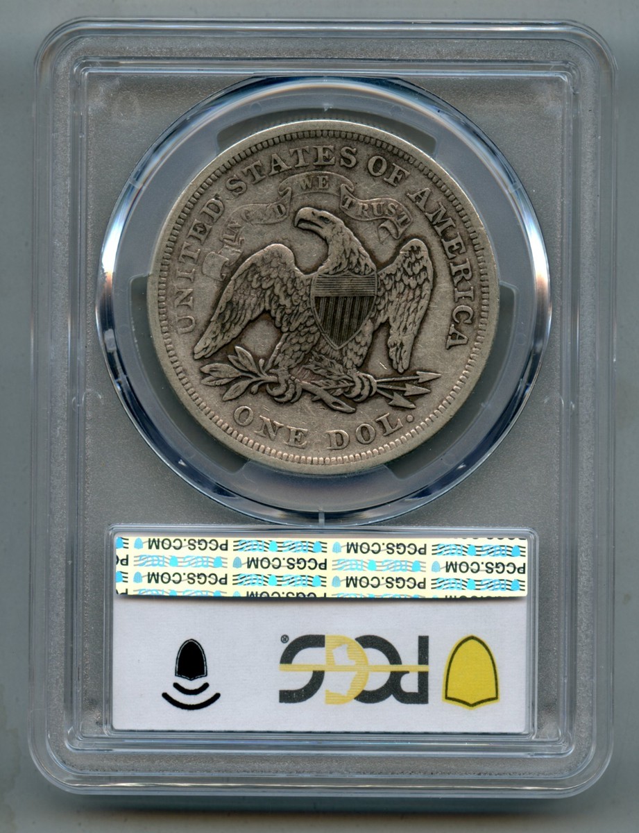 1871 Seated Liberty Silver Dollar PCGS VG 10 | eBay