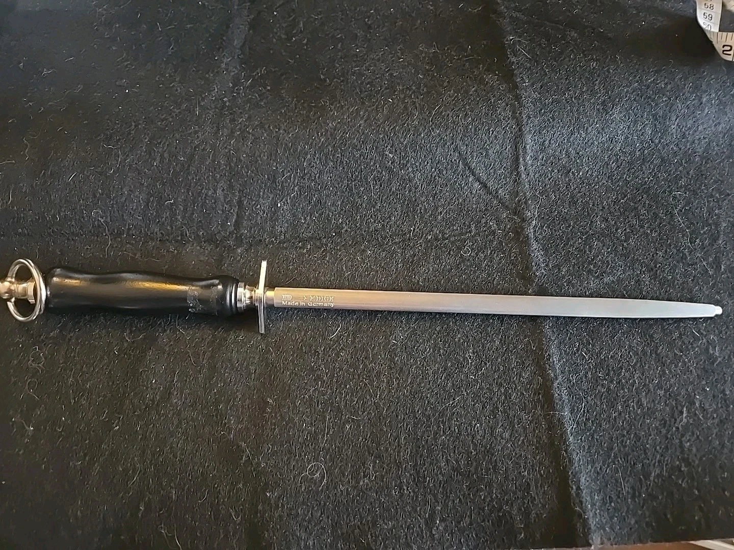 Vtg F. Dick Germany Honing Steel Knife Sharpening Rod 38mm Wood Handle 15" EUC
Opens in a new window