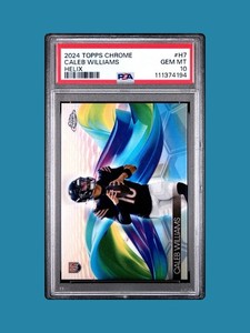 Caleb Williams 2024 Topps Chrome #H7 Helix RC PSA 10 💎 Chicago Bears SSP