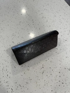 Étui à lunettes/lunettes Gucci pliable marron logo triple