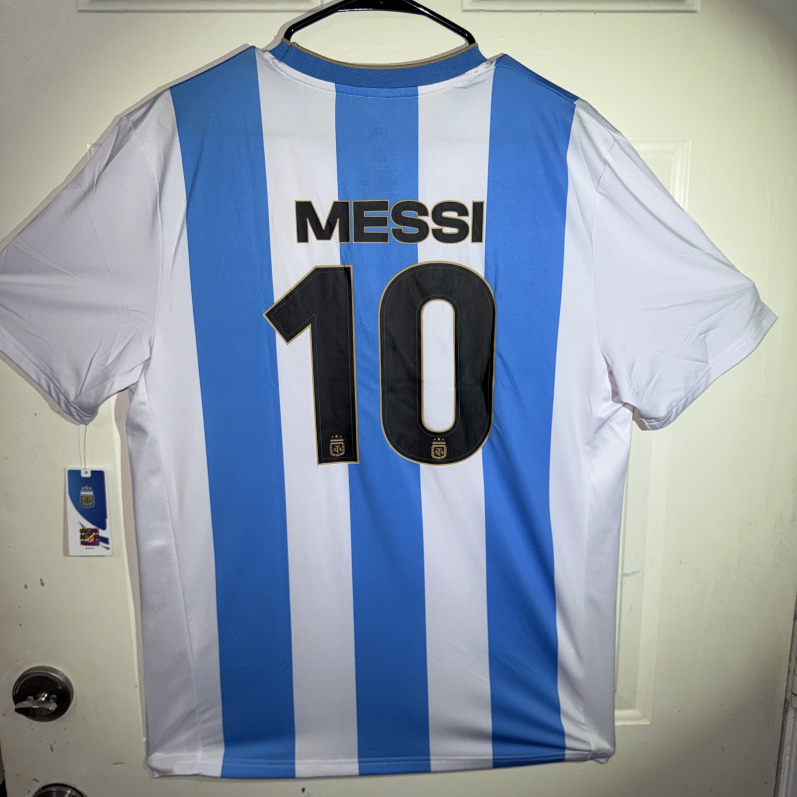 Argentina Messi Jersey Messi 10 - Futbol AFA Licensed - SIZE L
