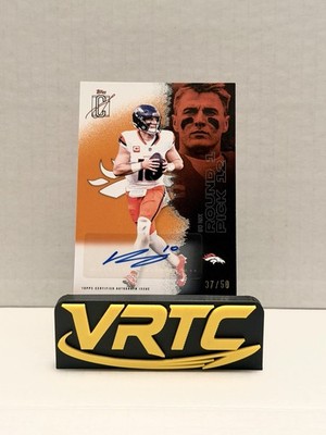 Topps Signature Class 2025 Bo Nix Denver Broncos Orange Auto /50 COLOR MATCH