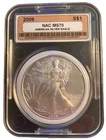 2009 American Silver Eagle $1 ☆ Mint State 70 ~Perfect 🔥!