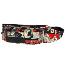 PRADA Comic Print Body Bag Waist Bag 2VL132 Nylon Black Multi-Color #BS2006