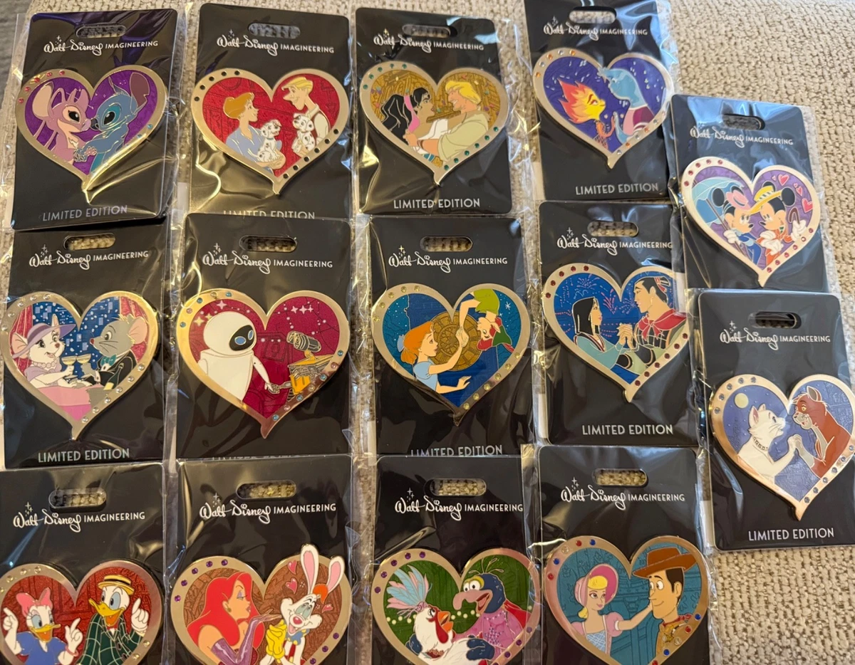 Valentine's Day Disney Cast Member Exclusive Pins, Patches