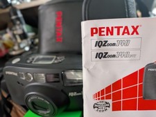 Pentax IQZoom 140 35mm Film Camera Tested Working Case Manual 38-140mm Zoom