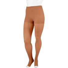 Juzo Soft Pantyhose, Open Toe, 30-40mmHg Size: I Cinnamon