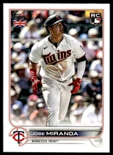 2022 Topps UK Edition #204 Jose Miranda Minnesota Twins RC