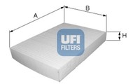 UFI Innenraumfilter 53.230.00 Partikelfilter FüR 644 V40 645 S40 Volvo 1 Blu