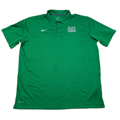 Marshall Thundering Herd Polo Shirt Men XXL 2XL Nike Dri Fit Performance Golf *