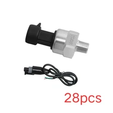New 28pcs 1/8" NPT Thread 5V Pressure Transducer Sensor 100Psi for Oil Fuel Gas