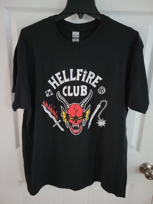 XL Stranger Things Hellfire Club Black T-Shirt
