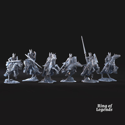 Swan Riders  White  Swan  - Davale Games - Herr der Ringe - Tabletop - 28mm
