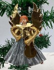 Alter Christbaumschmuck Weihnachtsschmuck  Rauschgoldengel Engel Klein Wachskopf