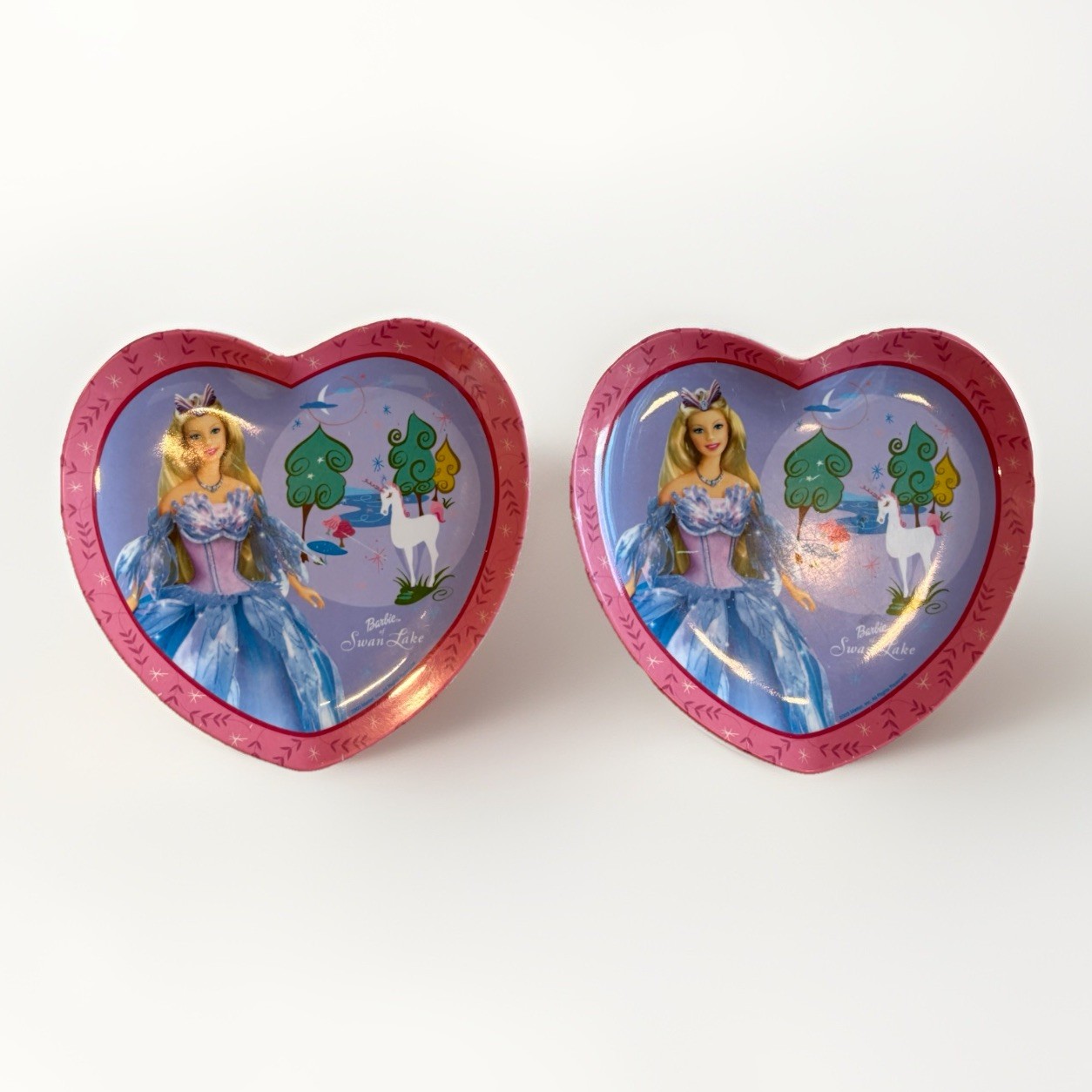 Heart Plates 2 Piece Mattel Zak Melamine