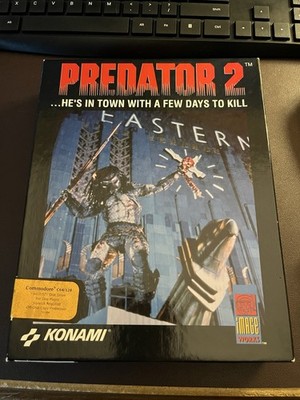 Vintage Predator 2 Konam PC Video Game BOX ONLY