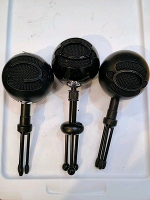 Blue Snowball Ice Plug & Play Condenser Microphone Lot Of 3 Tested, No Cables 