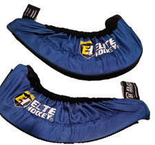 Elite Hockey Skate Blade Guards Walkable Soakers Junior Medium Blue/Black