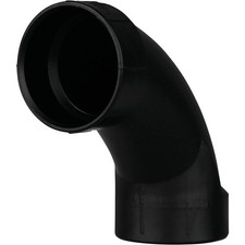 Charlotte Pipe 2 In. Hub x Hub 90 Deg. Long Sweep ABS Elbow (1/4 Bend) Charlotte
