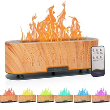 Essential Oil Diffusers, Flame Air Diffuser, 200ml Aromatherapy Diffuser with...