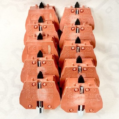 (Lot of 10) Automation Direct ECX1030 Auxiliary Contact NC Red 