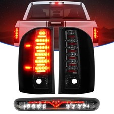 LED Tail Lights Assembly for 2007-2013 Chevy Silverado 1500, 2007-2014 Silver...