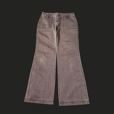 2000s brown wide leg cargo pants - vintage base - small